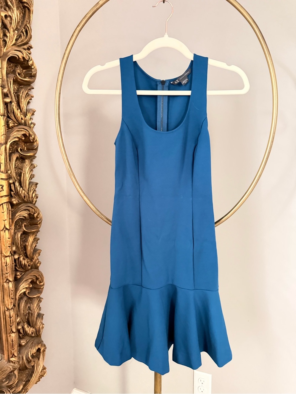 armani exchange blue dress | Dresses | Armani Exchange Teal Sleeveless Shift Child 3-4yr Vintage Y2k 90s Blue tie belt that defines Color:Black with Textured Oat